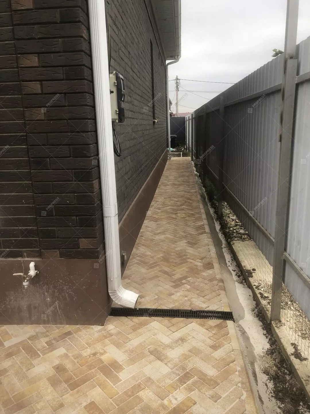 Тротуарная плитка Паркетик 180х60 №26 "Дубай", фактура гладкий, гранитная, мрамор, высота 40 мм-9