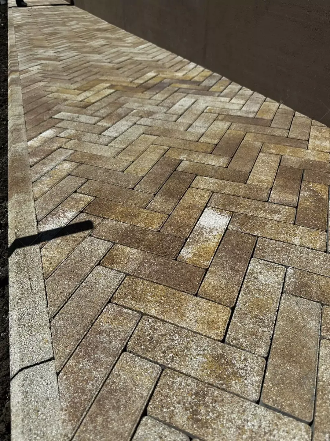 Тротуарная плитка Паркетик 180х60 №26 "Дубай", фактура гладкий, гранитная, мрамор, высота 40 мм-11
