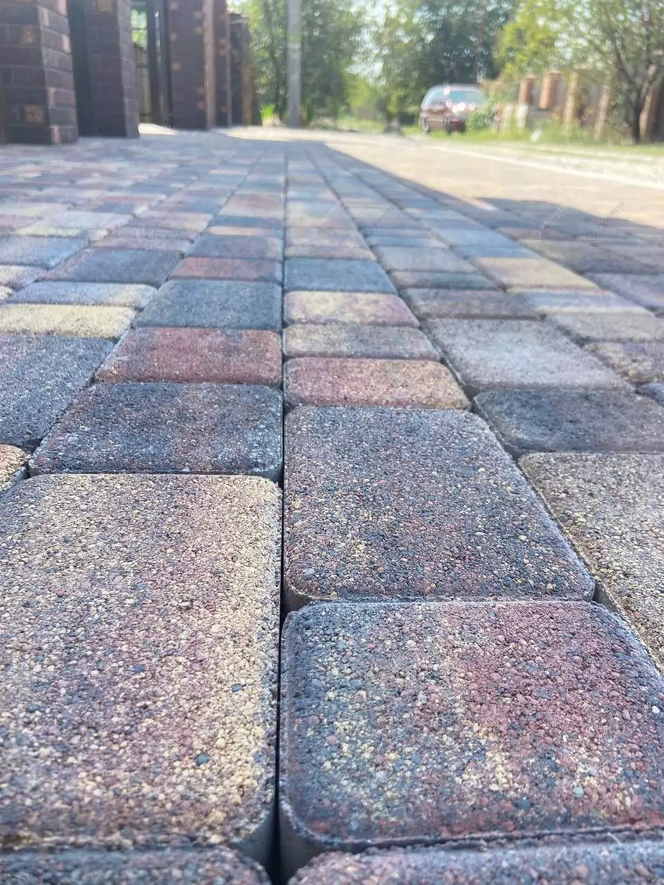 Тротуарная плитка Старый город №9 "Арабская ночь", фактура гладкий, гранитная, мрамор, высота 40 мм, 60 мм-4